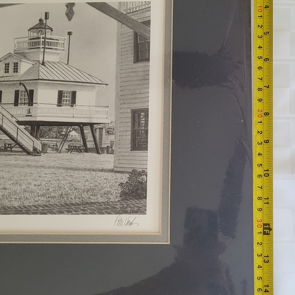 Peter Hanks Limited Edition Print  RETIRED SENTINEL Lighthouse Signed Chesapeake - Picture 6 of 9